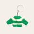 Handmade Key chain - Christmas Blouse Green